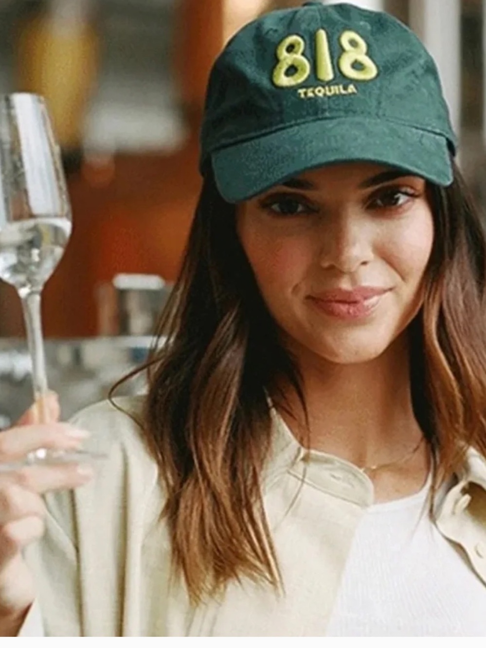 818 Tequila Green Dad Hat Kendall Jenner Embroidered Hat NWT